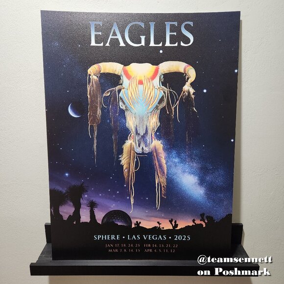 3rd Edition Eagles Sphere Poster / January 17 Through April 12 / Las Vegas 2025 - Picture 1 of 2